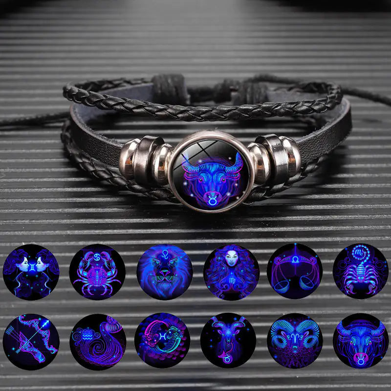 Zodiac Sign Bracelet For Men Women Kids