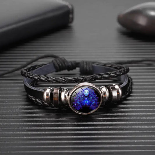 Zodiac Sign Bracelet For Men Women Kids