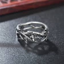 Vintage Jesus Thorn Crown Titanium Steel Ring