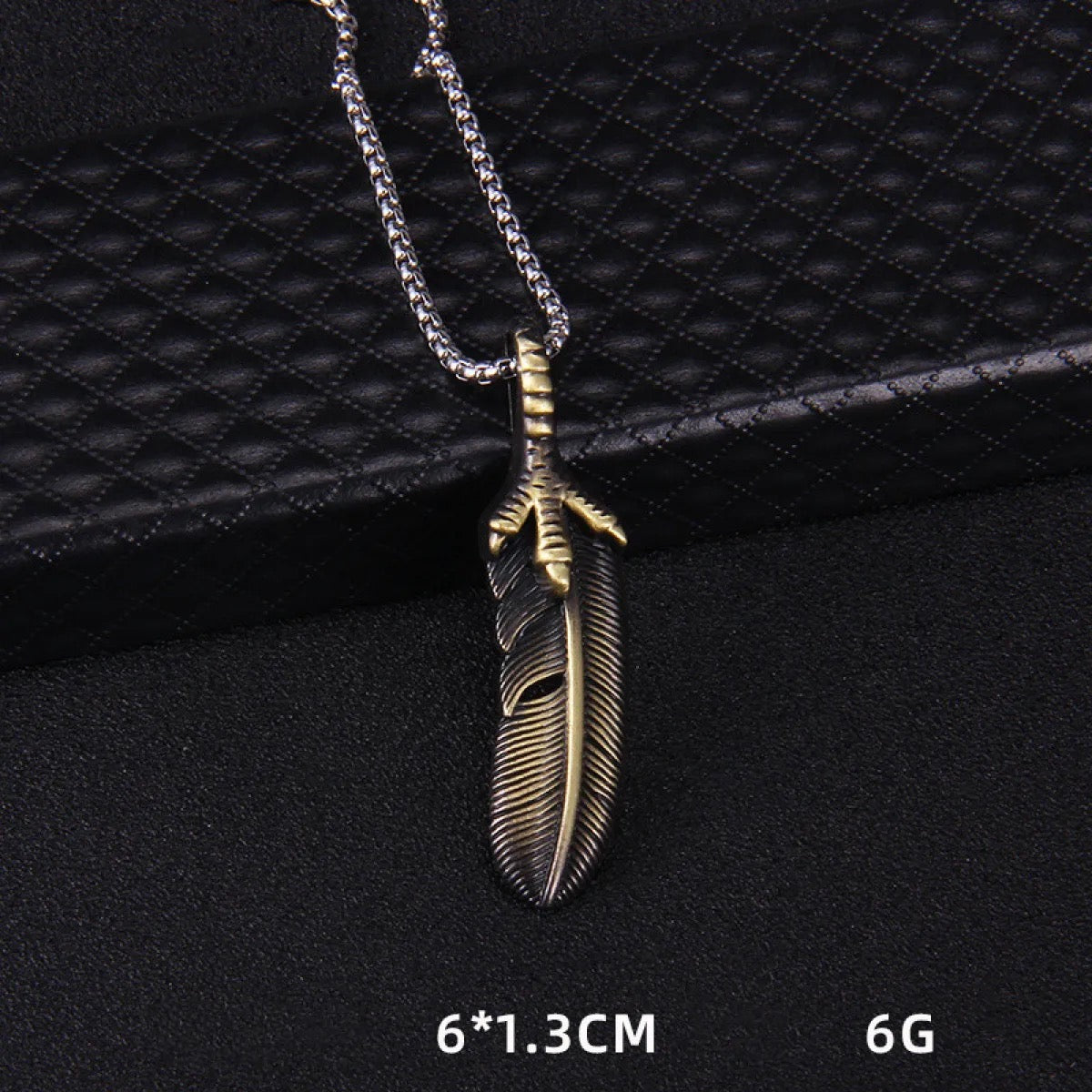 Eagle Claw Feather Necklace Pendant