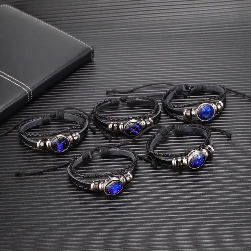Zodiac Sign Bracelet For Men Women Kids