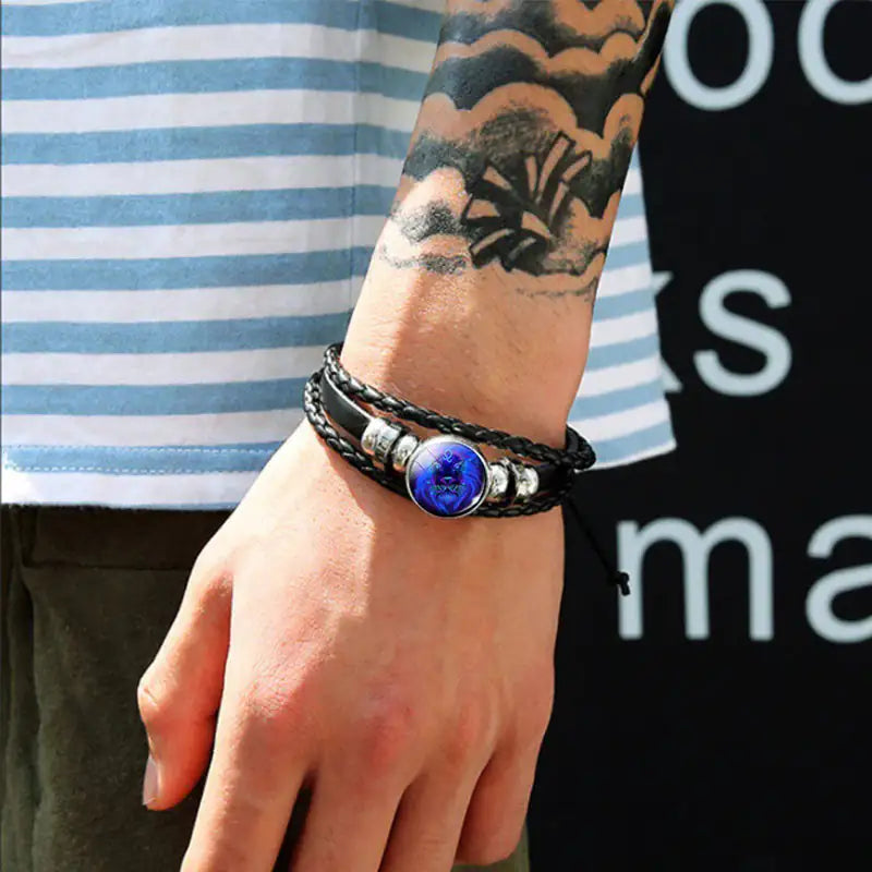 Zodiac Sign Bracelet For Men Women Kids