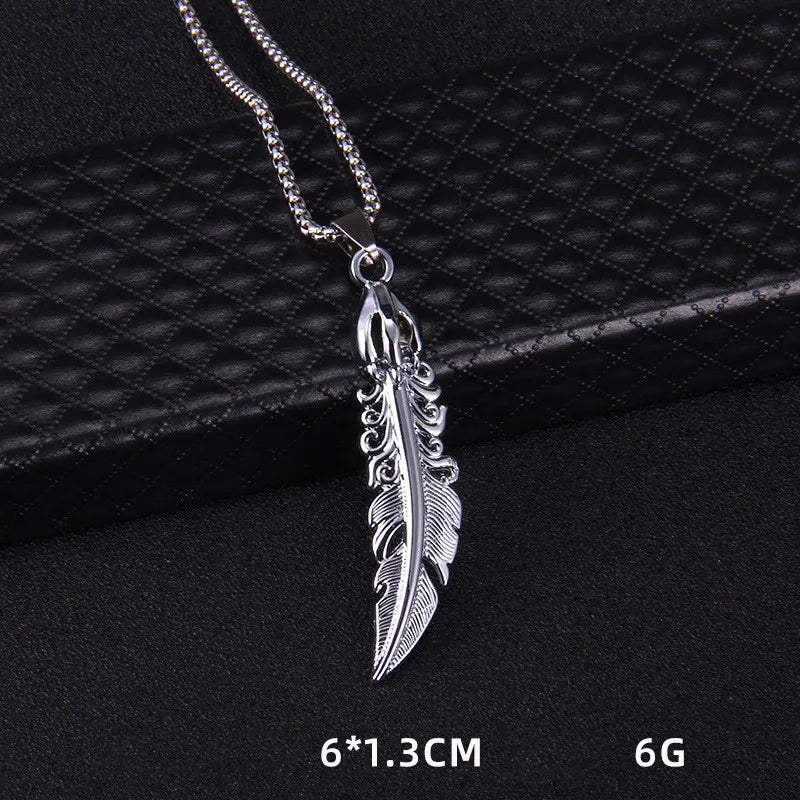 Eagle Claw Feather Necklace Pendant