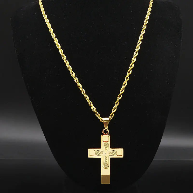 Stylish Men's Cross Necklace