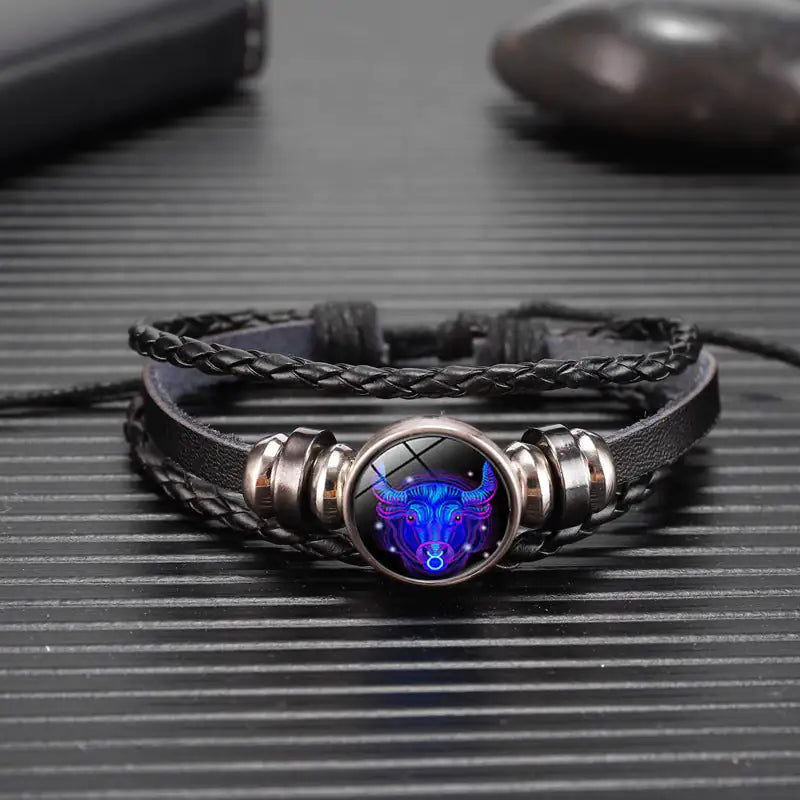 Zodiac Sign Bracelet For Men Women Kids