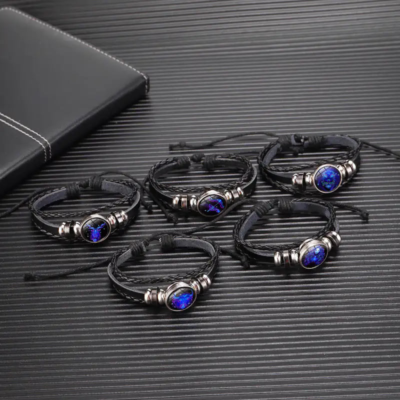 Zodiac Sign Bracelet For Men Women Kids