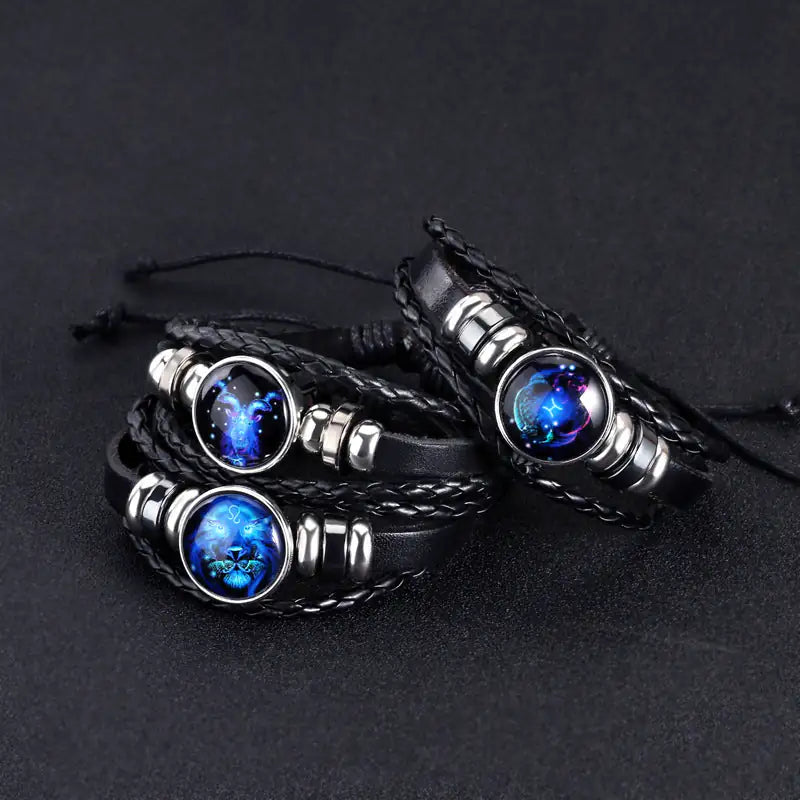 Zodiac Sign Bracelet For Men Women Kids
