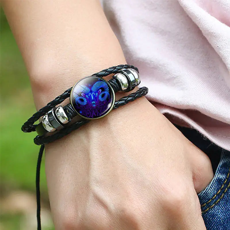 Zodiac Sign Bracelet For Men Women Kids